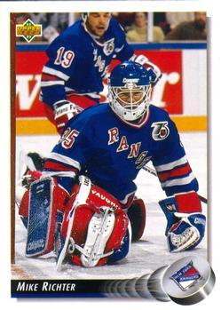 #145 Mike Richter - New York Rangers - 1992-93 Upper Deck Hockey