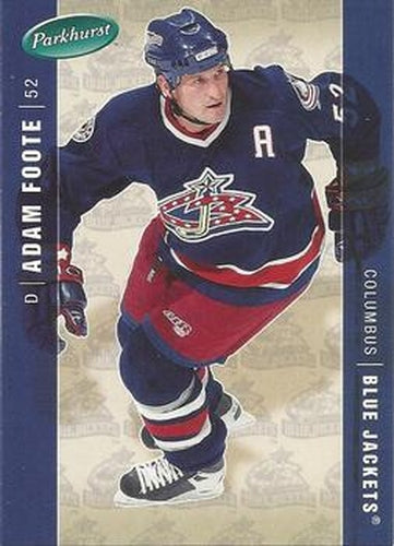 #145 Adam Foote - Columbus Blue Jackets - 2005-06 Parkhurst Hockey