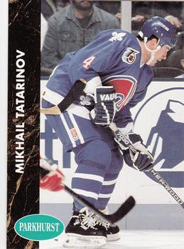 #145 Mikhail Tatarinov - Quebec Nordiques - 1991-92 Parkhurst Hockey