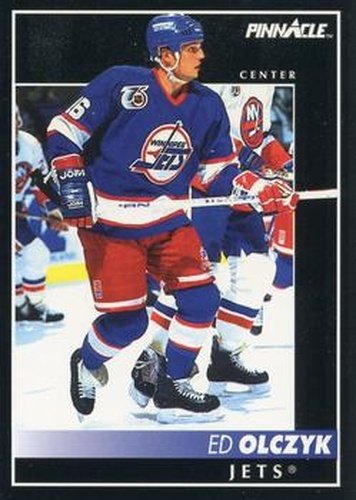 #145 Ed Olczyk - Winnipeg Jets - 1992-93 Pinnacle Canadian Hockey