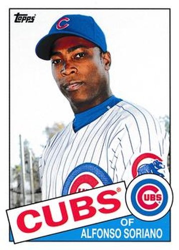 #145 Alfonso Soriano - Chicago Cubs - 2013 Topps Archives Baseball