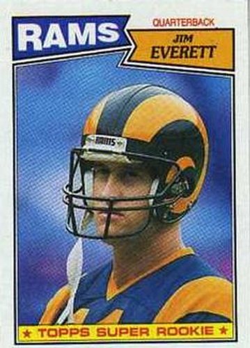 #145 Jim Everett - Los Angeles Rams - 1987 Topps Football