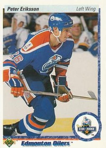 #145 Peter Eriksson - Edmonton Oilers - 1990-91 Upper Deck Hockey