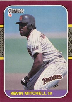 #145 Kevin Mitchell - San Diego Padres - 1987 Donruss Opening Day Baseball