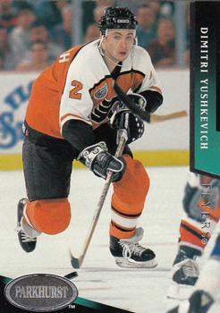#145 Dimitri Yushkevich - Philadelphia Flyers - 1993-94 Parkhurst Hockey