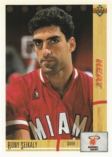 #145 Rony Seikaly - Miami Heat - 1991-92 Upper Deck Basketball