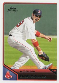 #145 Adrian Gonzalez - Boston Red Sox - 2011 Topps Lineage Baseball