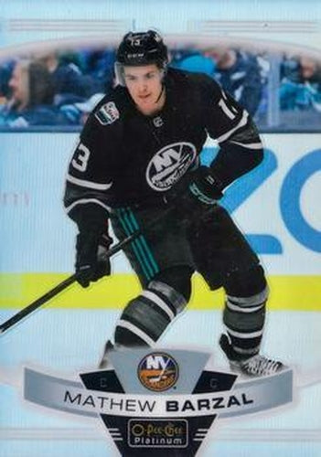 #145b Mathew Barzal - New York Islanders - 2019-20 O-Pee-Chee Platinum Hockey