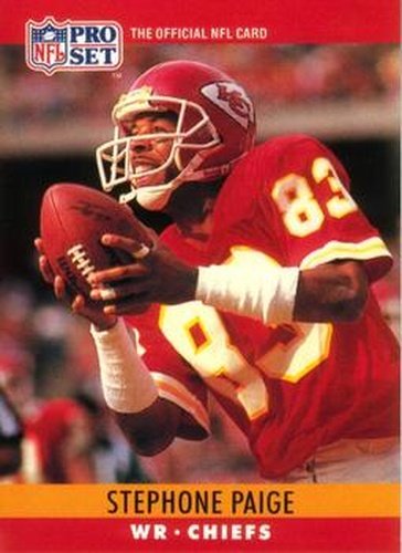 #146 Stephone Paige - Kansas City Chiefs - 1990 Pro Set Football