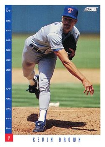 #146 Kevin Brown - Texas Rangers - 1993 Score Baseball