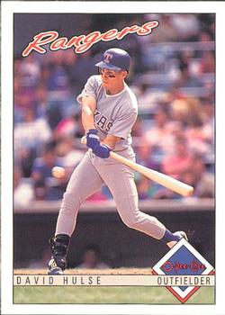 #146 David Hulse - Texas Rangers - 1993 O-Pee-Chee Baseball