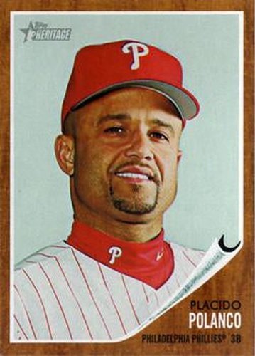 #146 Placido Polanco - Philadelphia Phillies - 2011 Topps Heritage Baseball