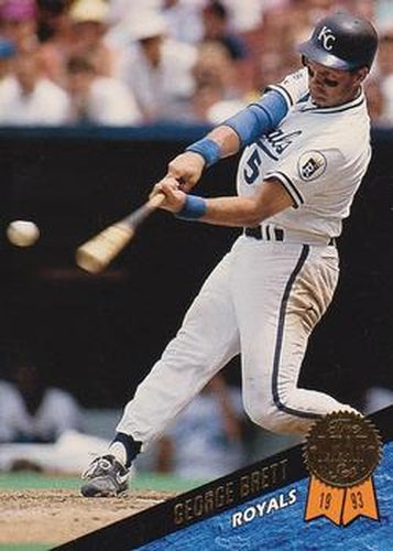 #146 George Brett - Kansas City Royals - 1993 Leaf Baseball