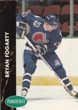 #146 Bryan Fogarty - Quebec Nordiques - 1991-92 Parkhurst Hockey