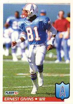 #146 Ernest Givins - Houston Oilers - 1992 Fleer Football