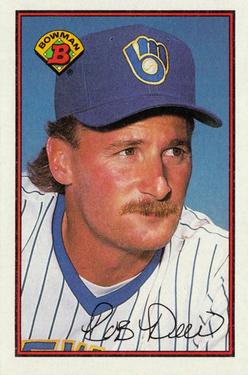 #146 Rob Deer - Milwaukee Brewers - 1989 Bowman Baseball