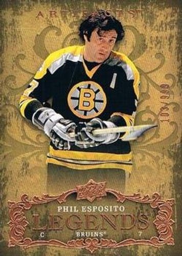#146 Phil Esposito - Boston Bruins - 2008-09 Upper Deck Artifacts Hockey
