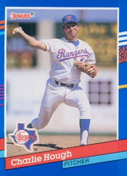 #146 Charlie Hough - Texas Rangers - 1991 Donruss Baseball