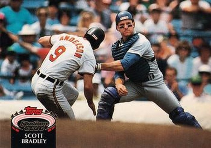 #146 Scott Bradley - Seattle Mariners - 1992 Stadium Club Baseball