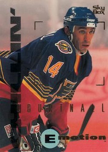 #146 Geoff Courtnall - St. Louis Blues - 1995-96 SkyBox E-Motion Hockey