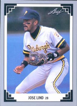 #146 Jose Lind - Pittsburgh Pirates - 1991 Leaf Baseball