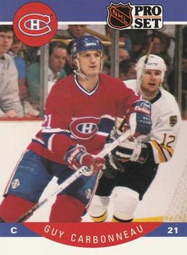 #146 Guy Carbonneau - Montreal Canadiens - 1990-91 Pro Set Hockey