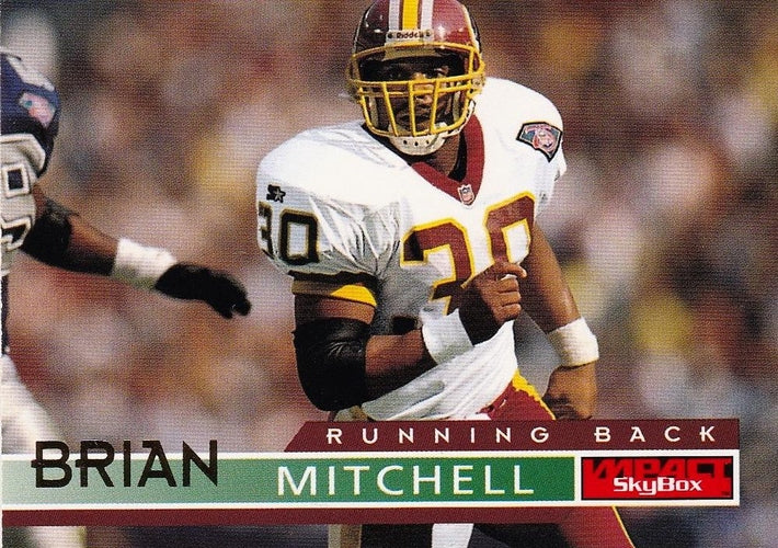 #146 Brian Mitchell - Washington Redskins - 1995 SkyBox Impact Football