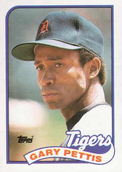 #146 Gary Pettis - Detroit Tigers - 1989 Topps Baseball