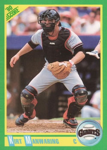 #146 Kirt Manwaring - San Francisco Giants - 1990 Score Baseball