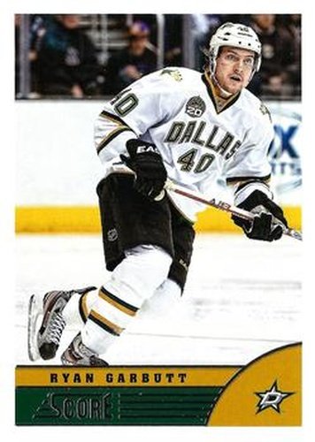 #146 Ryan Garbutt - Dallas Stars - 2013-14 Score Hockey