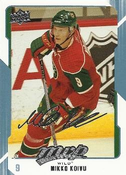 #146 Mikko Koivu - Minnesota Wild - 2008-09 Upper Deck MVP Hockey