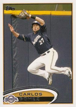 #146 Carlos Gomez - Milwaukee Brewers - 2012 Topps Baseball