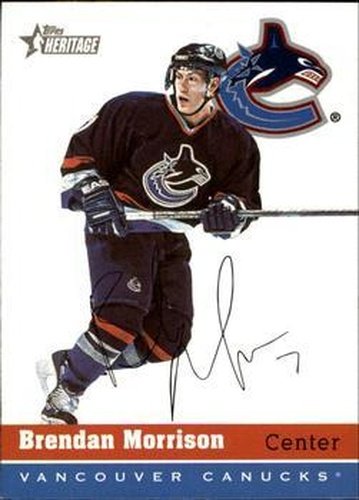 #146 Brendan Morrison - Vancouver Canucks - 2000-01 Topps Heritage Hockey