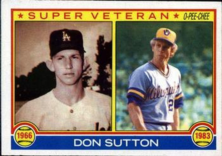 #146 Don Sutton - Los Angeles Dodgers / Milwaukee Brewers - 1983 O-Pee-Chee Baseball
