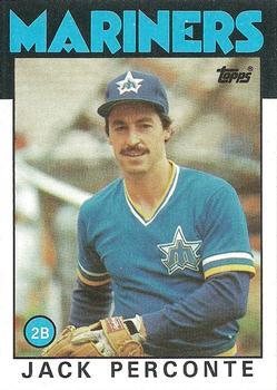 #146 Jack Perconte - Seattle Mariners - 1986 Topps Baseball
