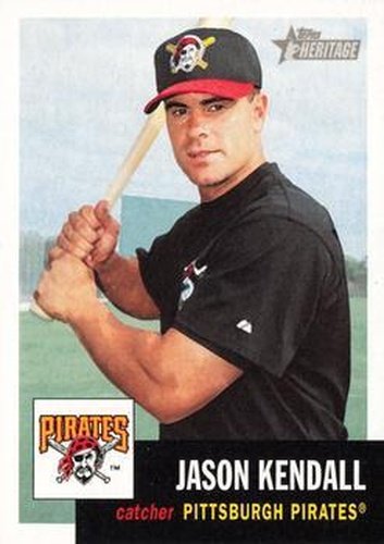 #146 Jason Kendall - Pittsburgh Pirates - 2002 Topps Heritage Baseball