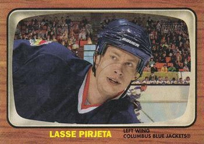 #146 Lasse Pirjeta - Columbus Blue Jackets - 2002-03 Topps Heritage Hockey
