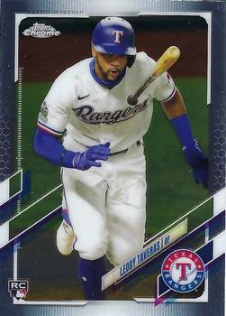 #146 Leody Taveras - Texas Rangers - 2021 Topps Chrome Baseball