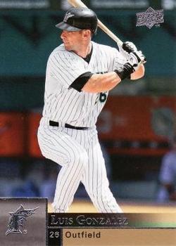 #146 Luis Gonzalez - Florida Marlins - 2009 Upper Deck Baseball
