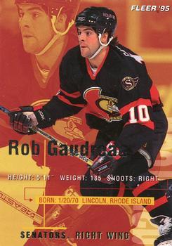 #146 Rob Gaudreau - Ottawa Senators - 1994-95 Fleer Hockey