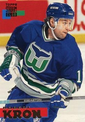 #146 Robert Kron - Hartford Whalers - 1994-95 Stadium Club Hockey