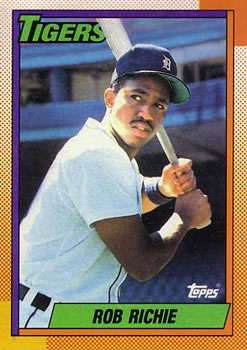 #146 Rob Richie - Detroit Tigers - 1990 Topps Baseball