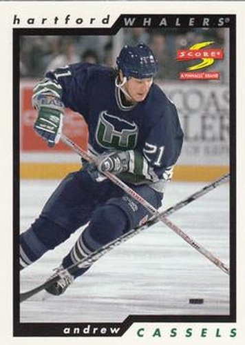 #146 Andrew Cassels - Hartford Whalers - 1996-97 Score Hockey