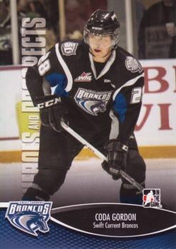 #146 Coda Gordon - Swift Current Broncos - 2012-13 In The Game Heroes and Prospects Hockey
