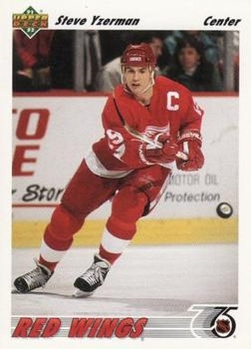 #146 Steve Yzerman - Detroit Red Wings - 1991-92 Upper Deck Hockey