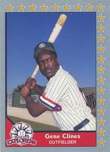 #146 Gene Clines - Bradenton Explorers - 1990 Pacific Senior League Baseball