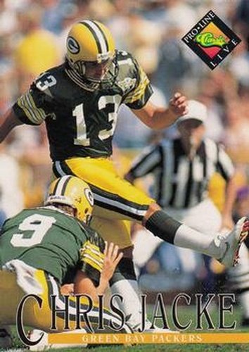 #146 Chris Jacke - Green Bay Packers - 1994 Pro Line Live Football