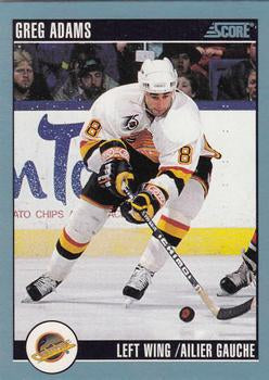 #146 Greg Adams - Vancouver Canucks - 1992-93 Score Canadian Hockey