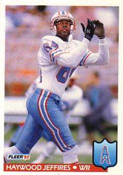 #147 Haywood Jeffires - Houston Oilers - 1992 Fleer Football