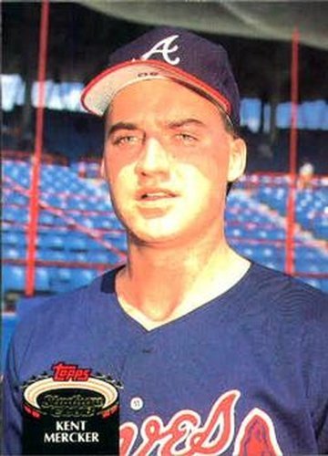 #147 Kent Mercker - Atlanta Braves - 1992 Stadium Club Baseball